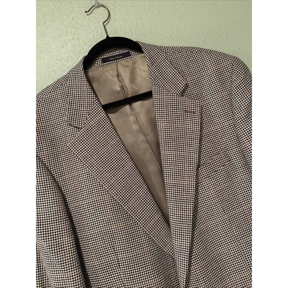 VINTAGE CHAPS RALPH LAUREN Men's 46 T Silk Wool Blazer Sport Coat Academia